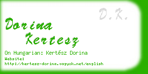 dorina kertesz business card